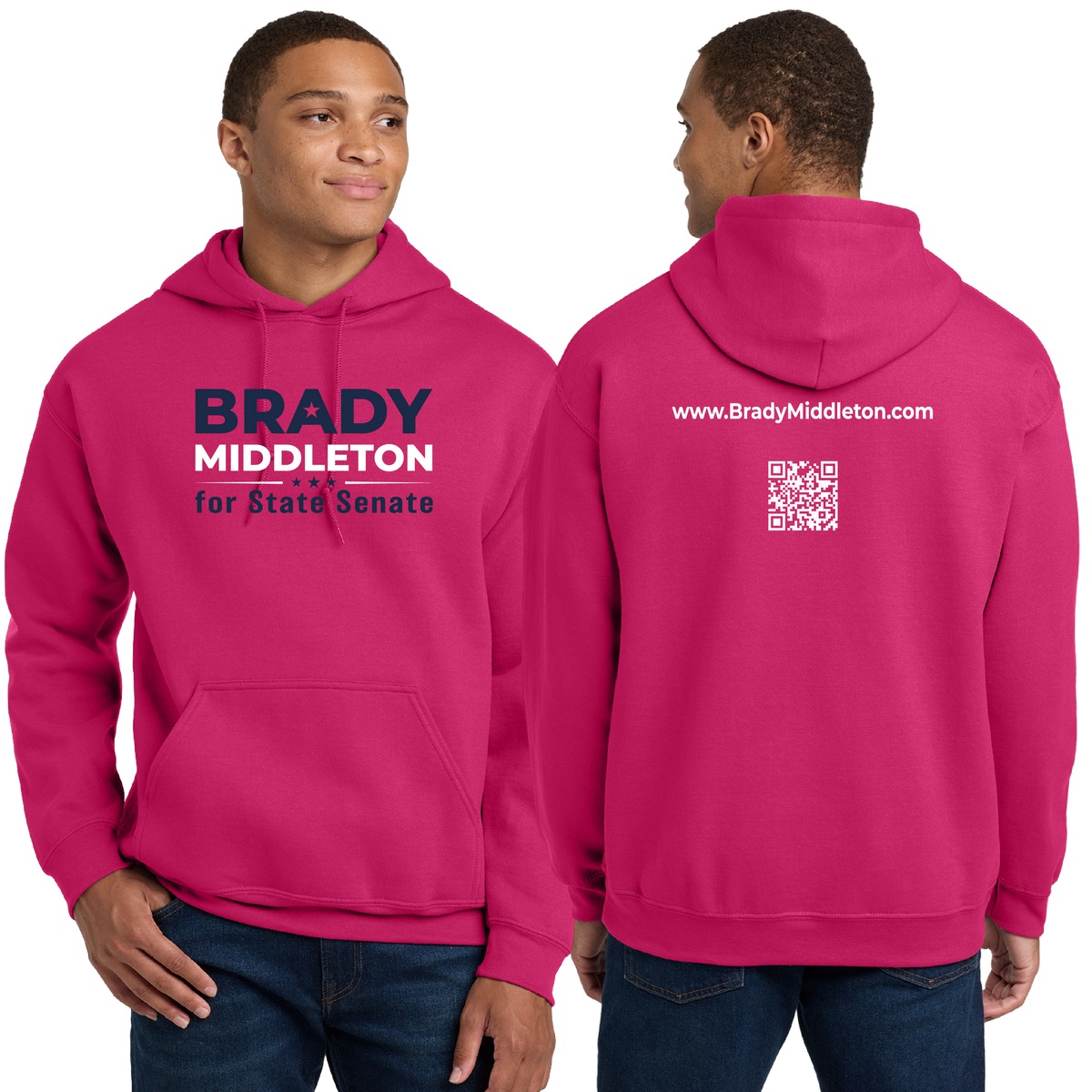Branded Men's Heliconia Heavy Blend Hoodie