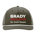 Branded Dark Olive with White Rope 5-Panel Classic Rope Cap