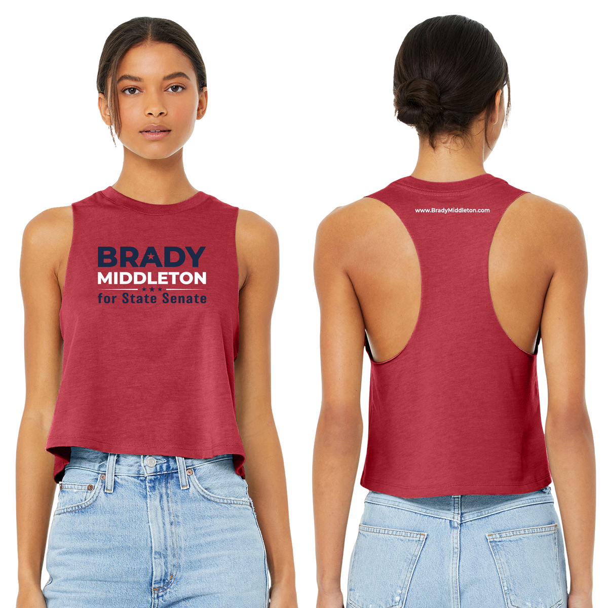Branded Women's Heather Red Raceback Tank