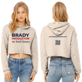 Branded Women's Heather Dust Cropped Hoodie