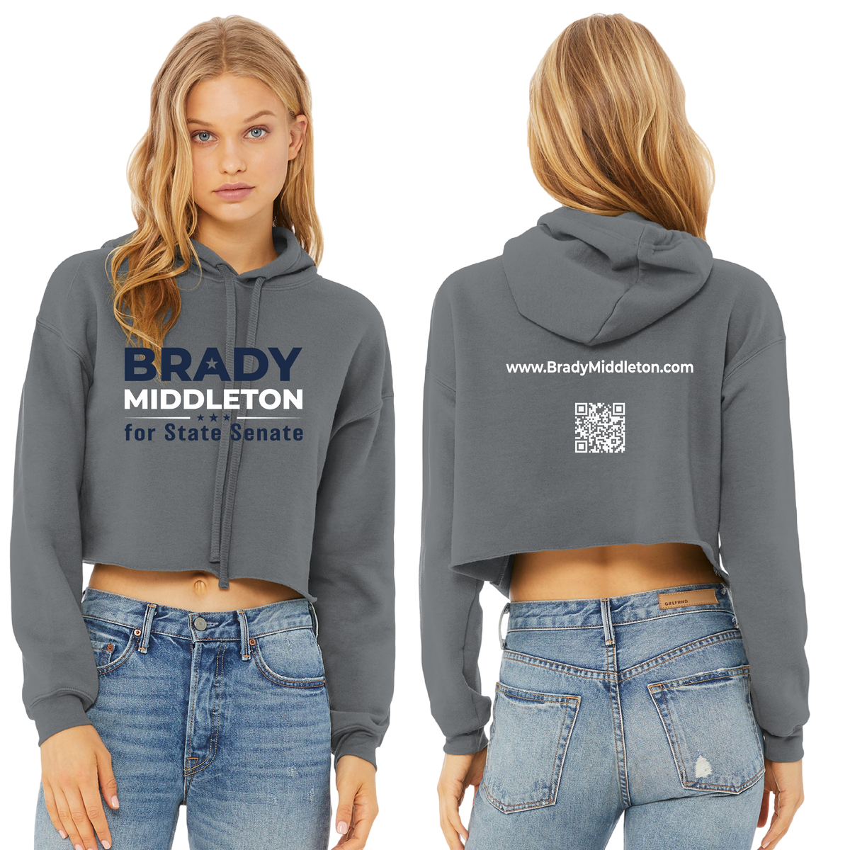 Branded Women's Strom Cropped Hoodie
