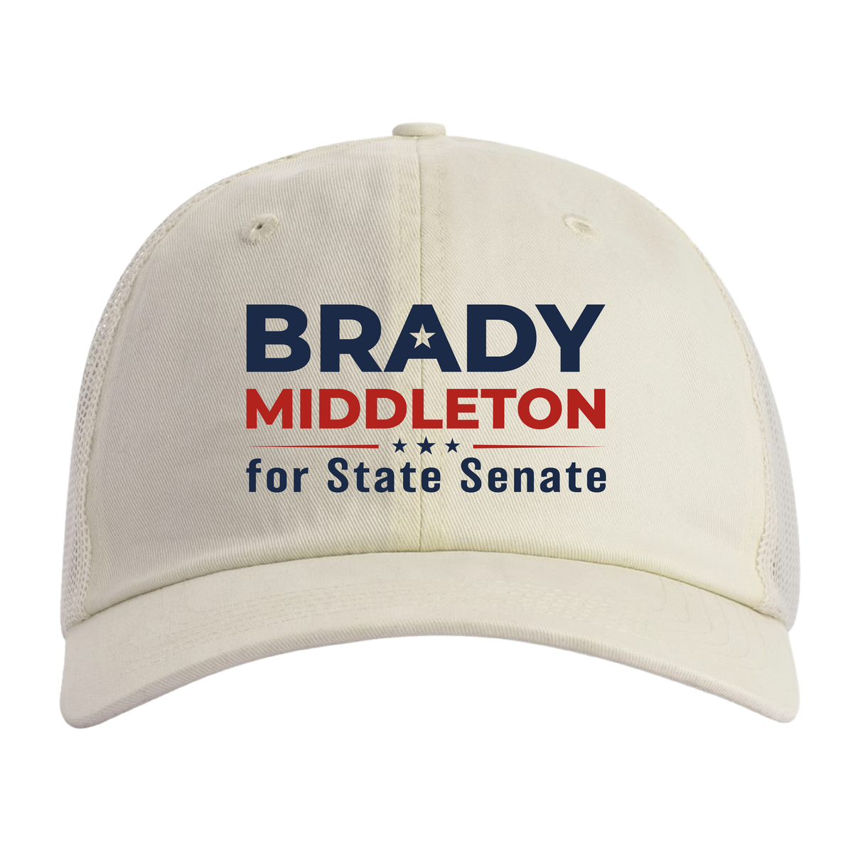 Branded Sunwashed Trucker Cap